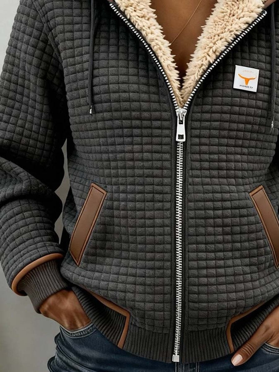 Ainsley | Giacca con Cappuccio Foderata in Sherpa