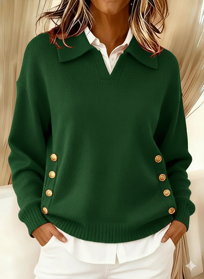 Valentina | Maglione con Colletto e Scollo a V