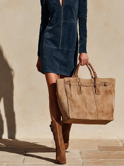 Eugenia | Abito Mini in Suede