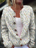 Ivadelle™ | Cardigan Vintage a Fiori Tricot