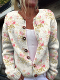 Kerensa™ | Cardigan Vintage a Fiori Tricot
