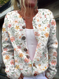 Greta™ | Cardigan Maglione Vintage a Fiori
