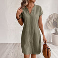 Tess™ | Abito camicia in lino elegante e comodo