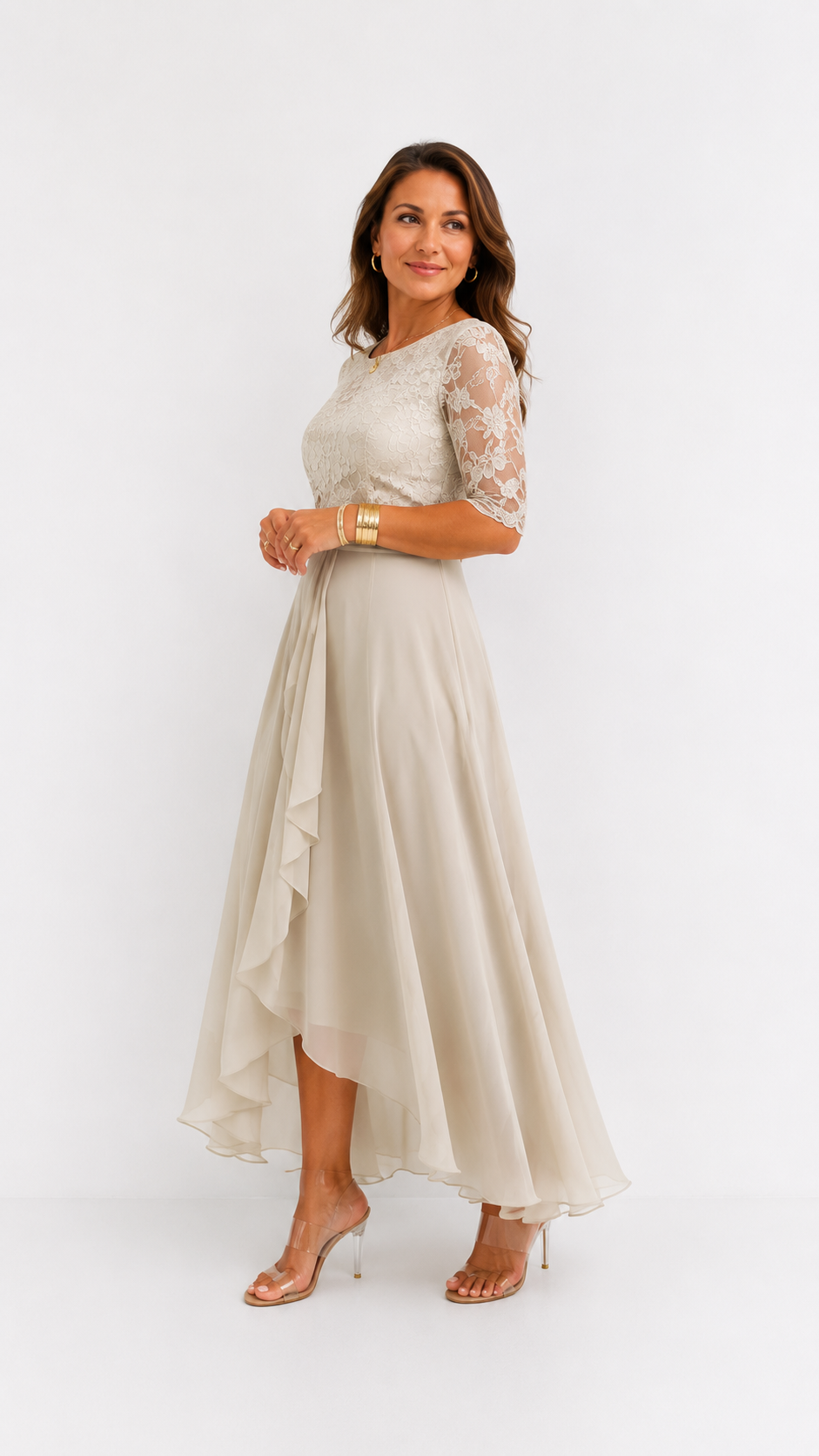 RHONDA | Elegante vestito in pizzo