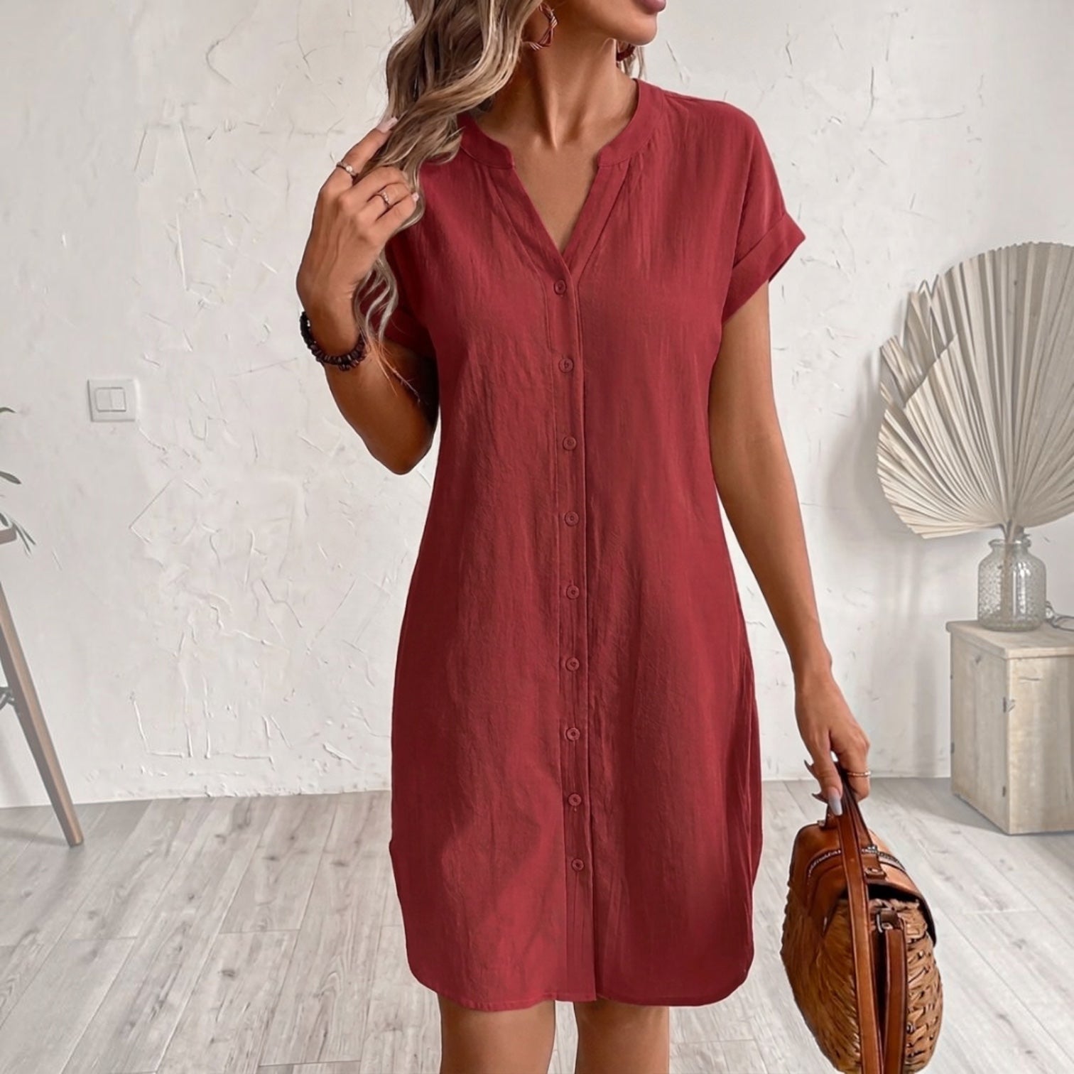 Tess™ | Abito camicia in lino elegante e comodo