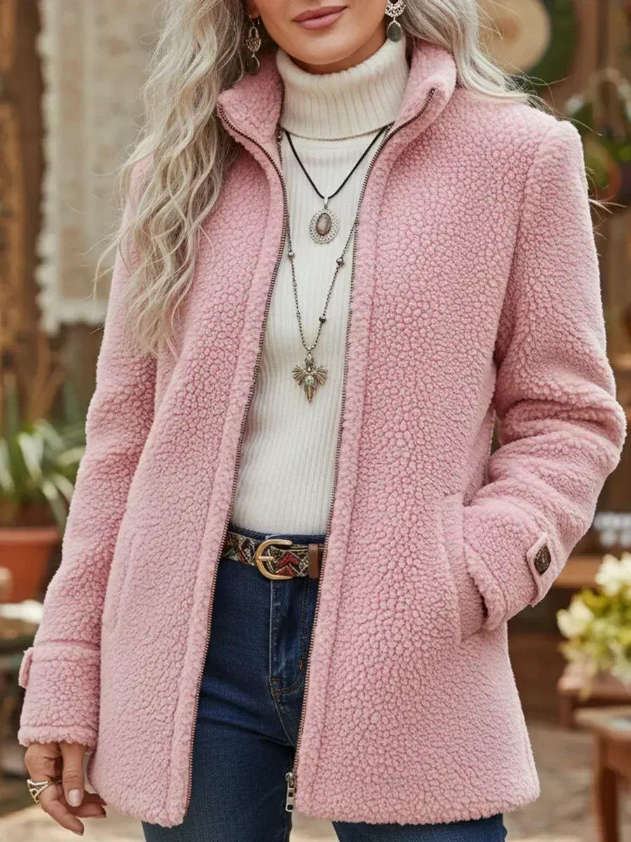 Judith | Giacca a zip completa con colletto alto