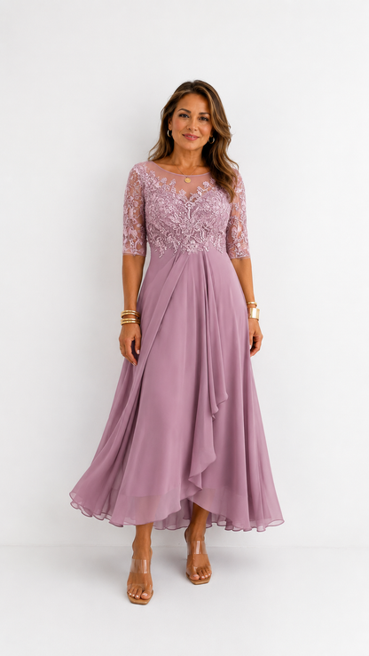 RHONDA | Elegante vestito in pizzo