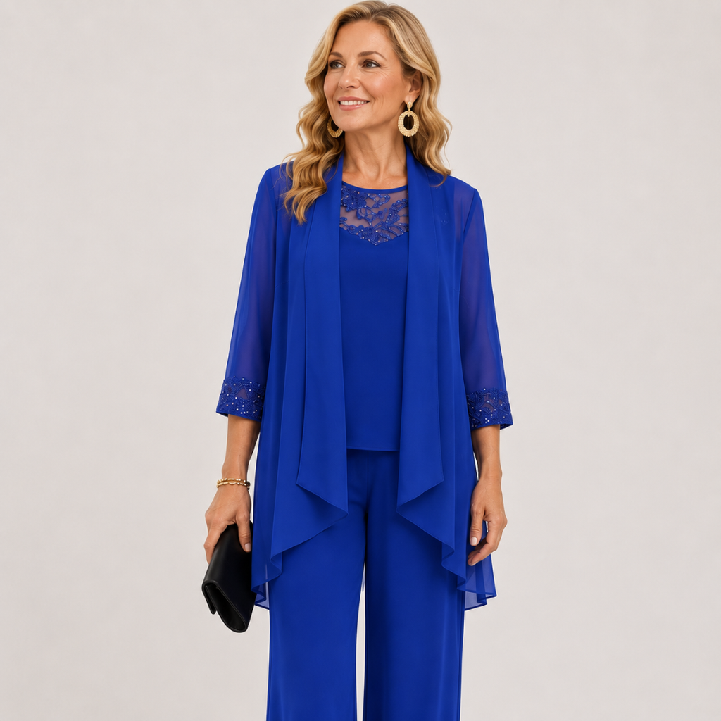 Éléonore | Completo Giacca Fluida e Pantalone Largo
