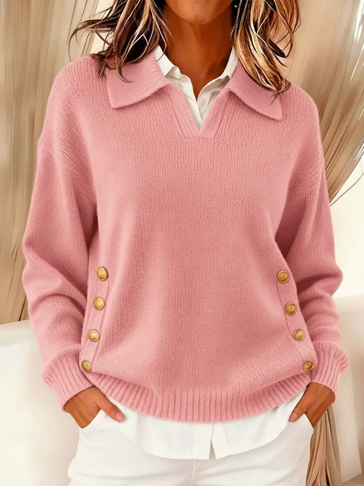 Valentina | Maglione con Colletto e Scollo a V