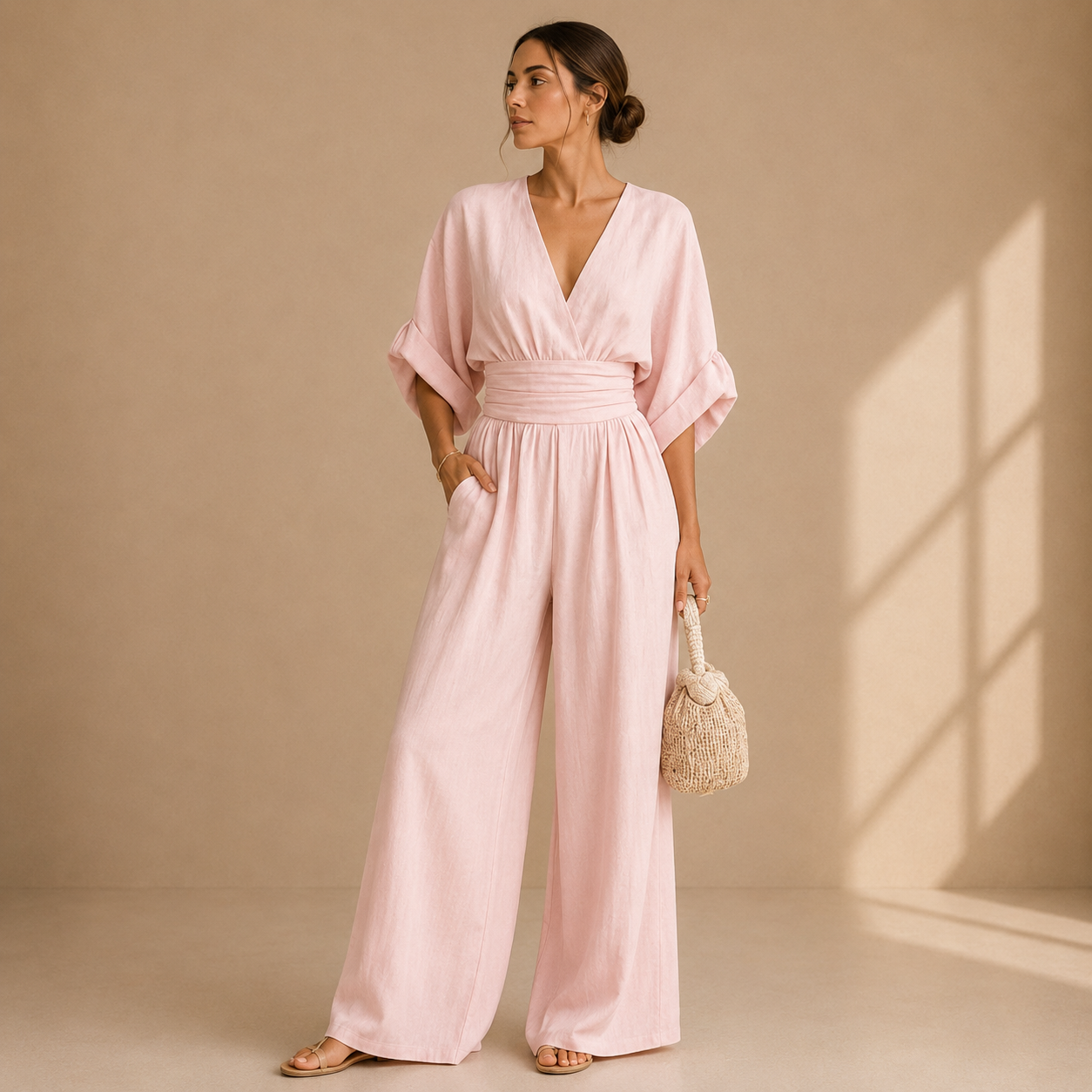 Ismenia | Mono Elegante con Scollatura Incrociata
