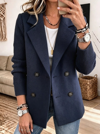 Carla | Blazer Elegante con Maniche a Maglia