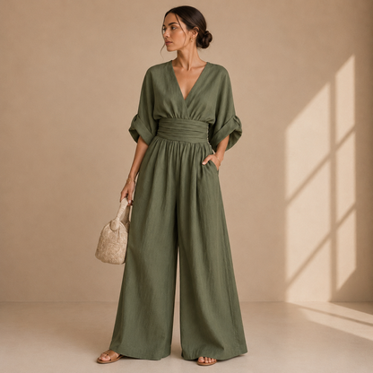 Ismenia | Tuta Elegante con Scollatura Incrociata
