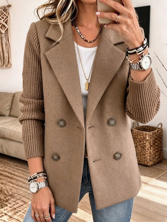 Carla | Blazer Elegante con Maniche a Maglia