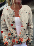Sabrina™ | Cardigan Vintage a Fiori In Maglia