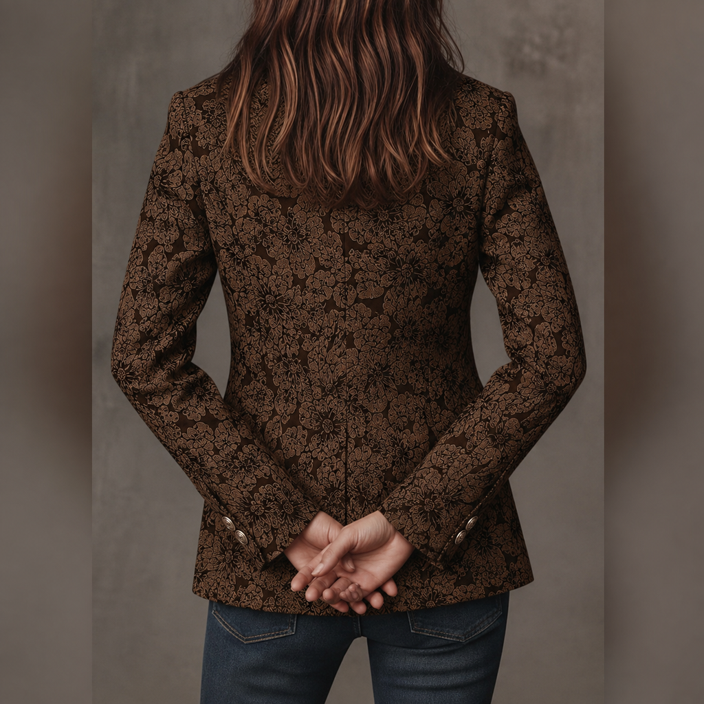 Estelle | Blazer Jacquard Cachemire Regolato