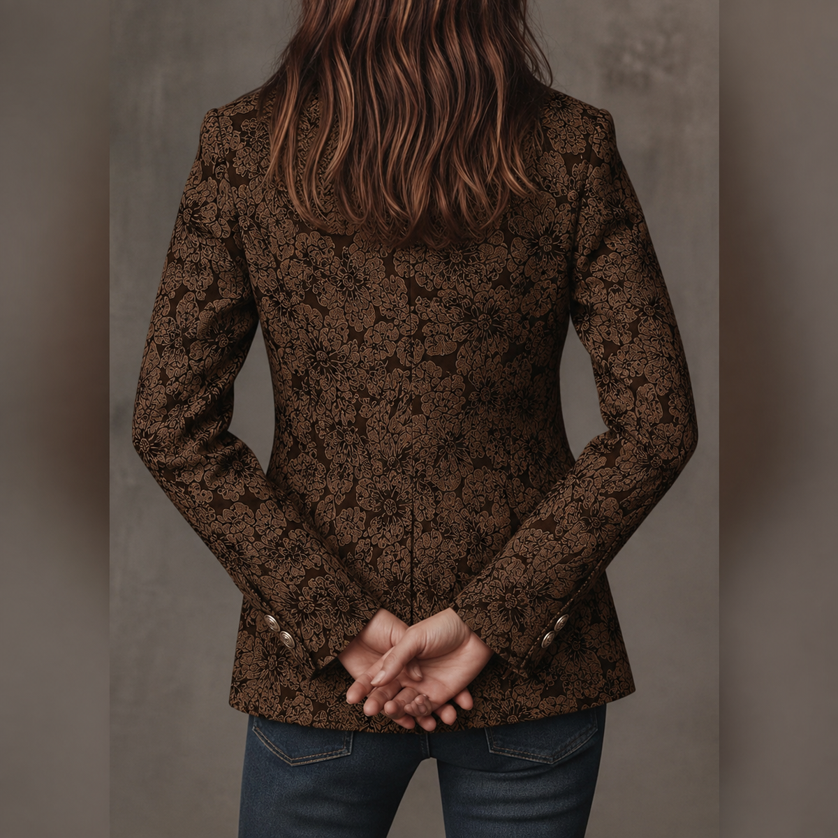 Estelle | Blazer Jacquard Cachemire Regolato