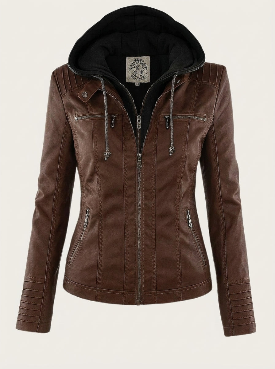 Sara - Giacca in Pelle Resistente ed Elegante