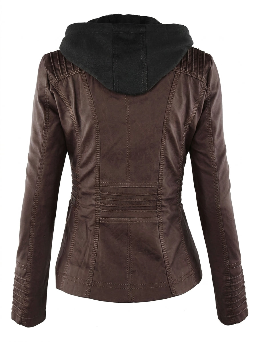 Sara - Giacca in Pelle Resistente ed Elegante
