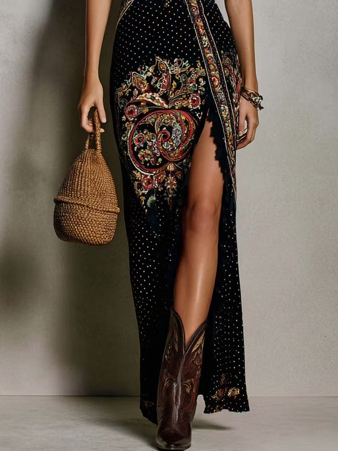 Ava | Abito Stampato Bohemien