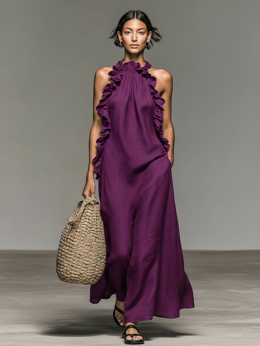 Lua | Vestito lungo con tasche