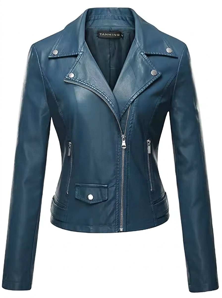 Nuria - Giacca in Pelle Resistente ed Elegante