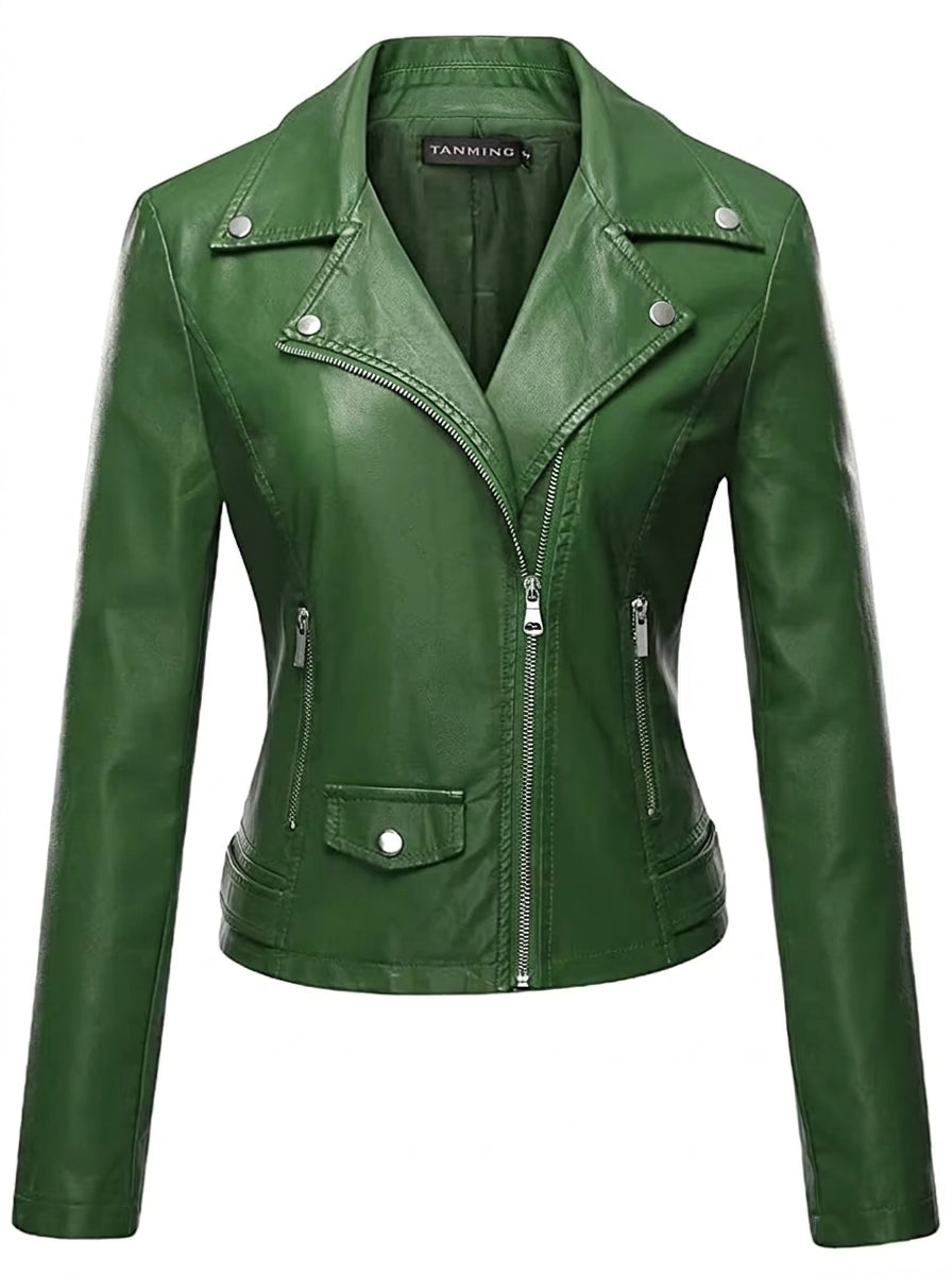 Ana - Giacca in Pelle Resistente ed Elegante