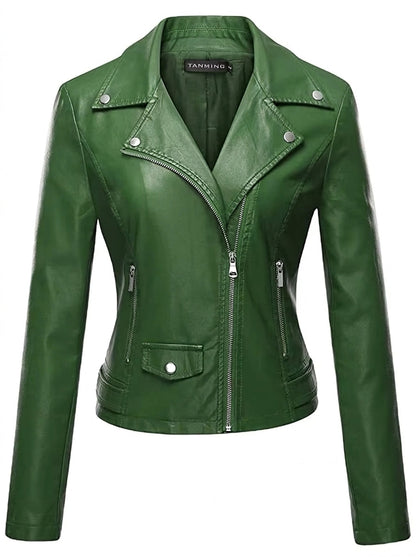 Ana - Giacca in Pelle Resistente ed Elegante