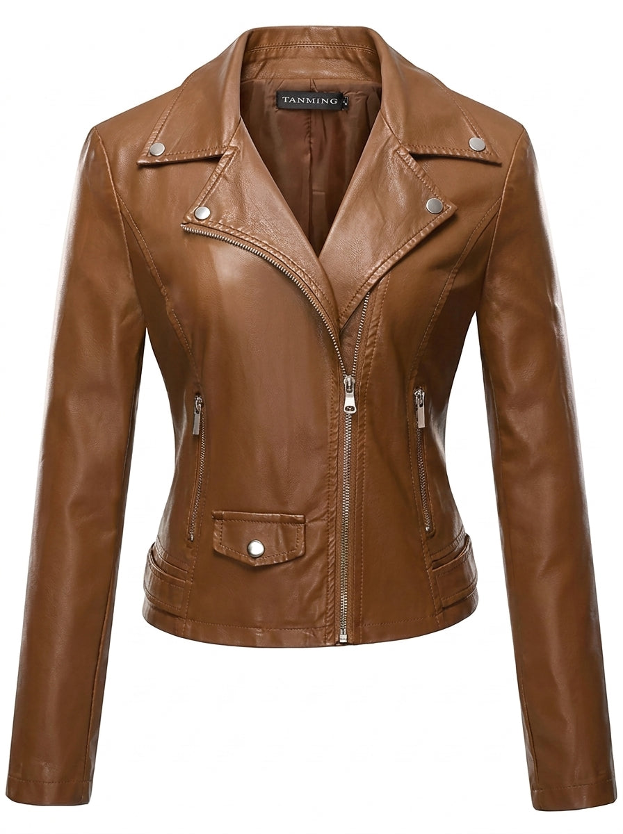 María - Giacca in Pelle Resistente ed Elegante