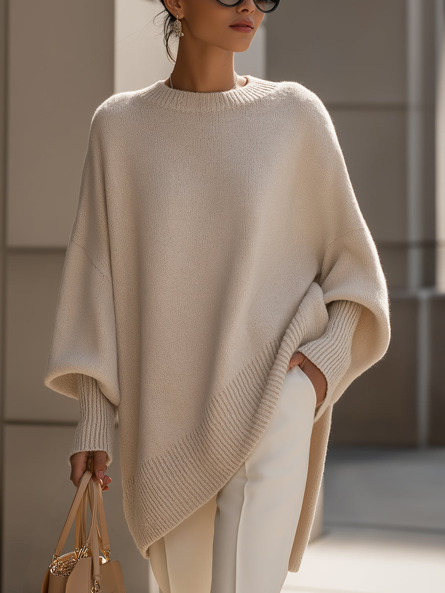 Isolde | Maglione Oversize in Maglia Drappeggiata