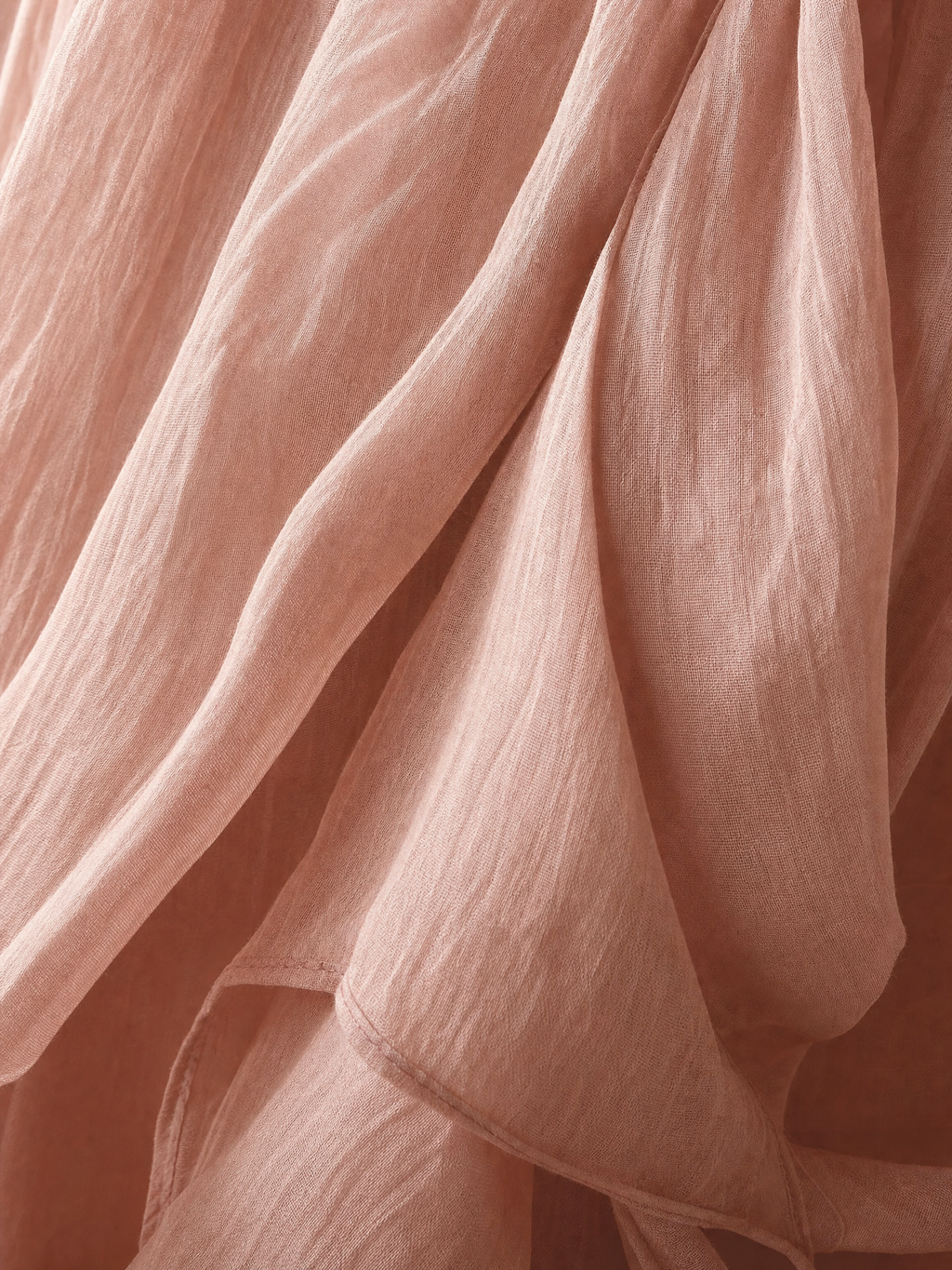 Abito Maxi Elegante Senza Maniche Rosa in Cotone e Lino per Donna