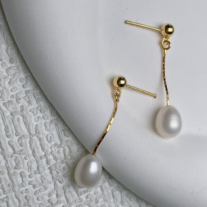 Eleganti Orecchini con Perle