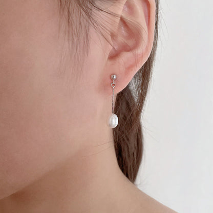 Eleganti Orecchini con Perle