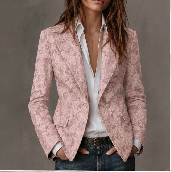 Estelle | Blazer Jacquard Cachemire Regolato