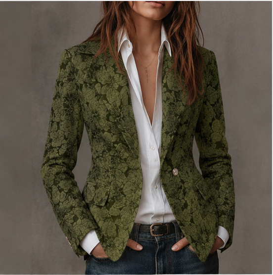 Estelle | Blazer Jacquard Cachemire Regolato