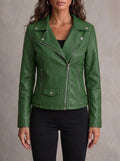 Ana - Giacca in Pelle Resistente ed Elegante