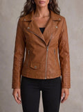 María - Giacca in Pelle Resistente ed Elegante