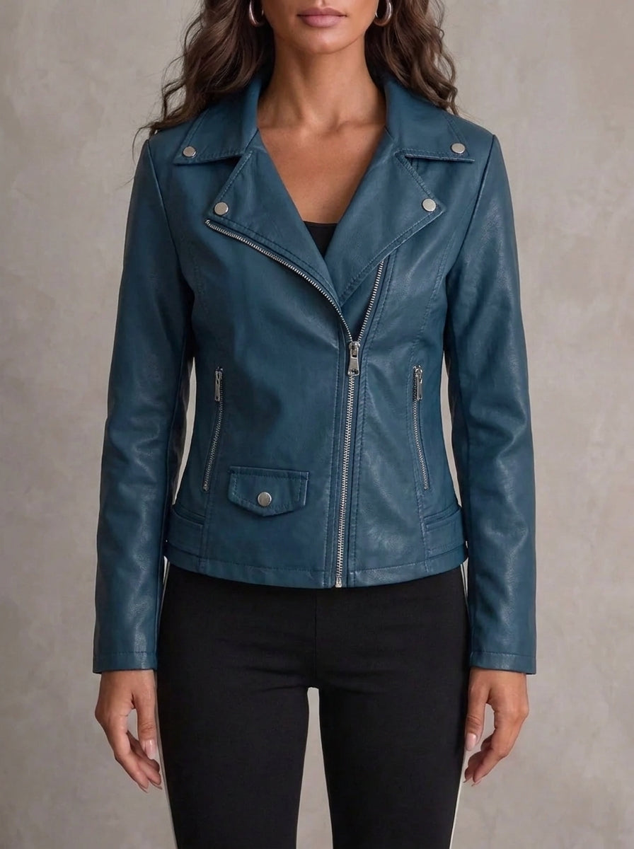 Nuria - Giacca in Pelle Resistente ed Elegante