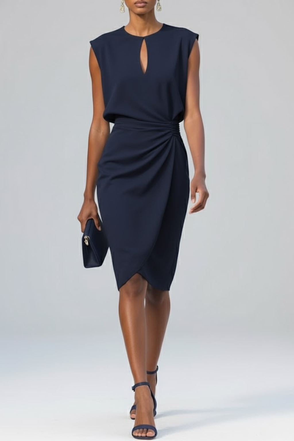 Éloise | Vestito Midi Drappeggiato