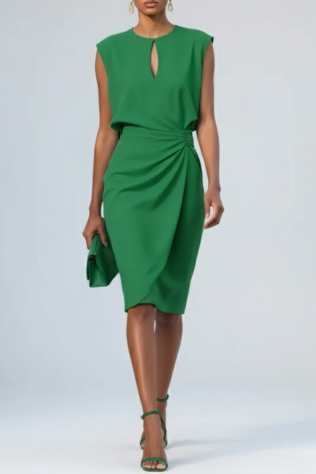 Éloise | Vestito Midi Drappeggiato