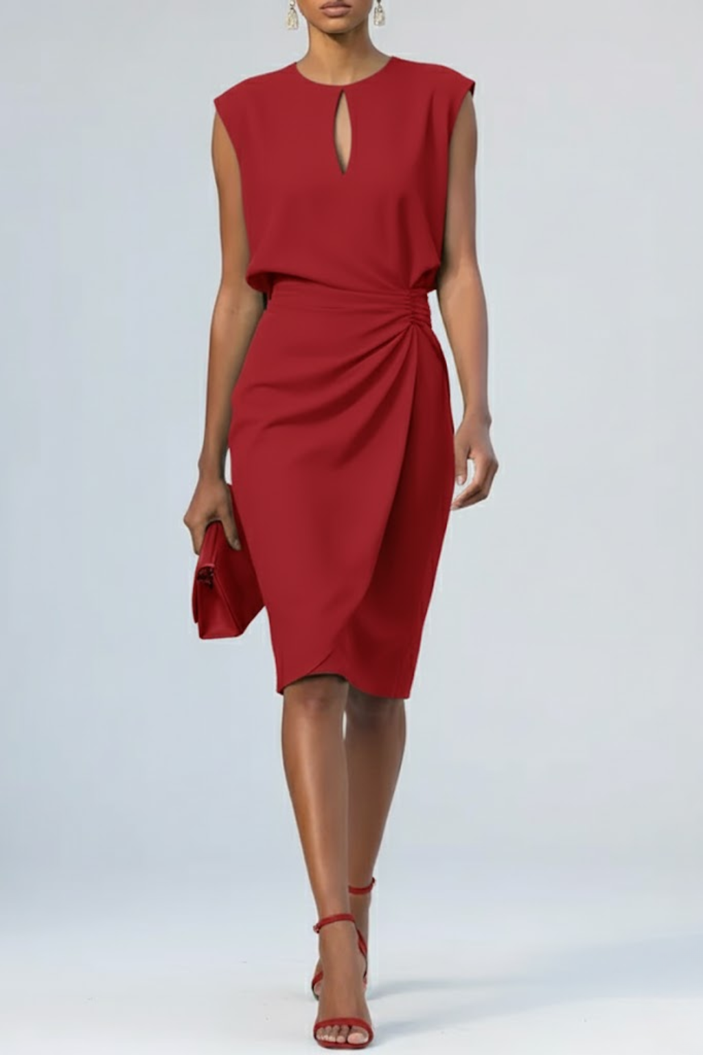 Éloise | Vestito Midi Drappeggiato