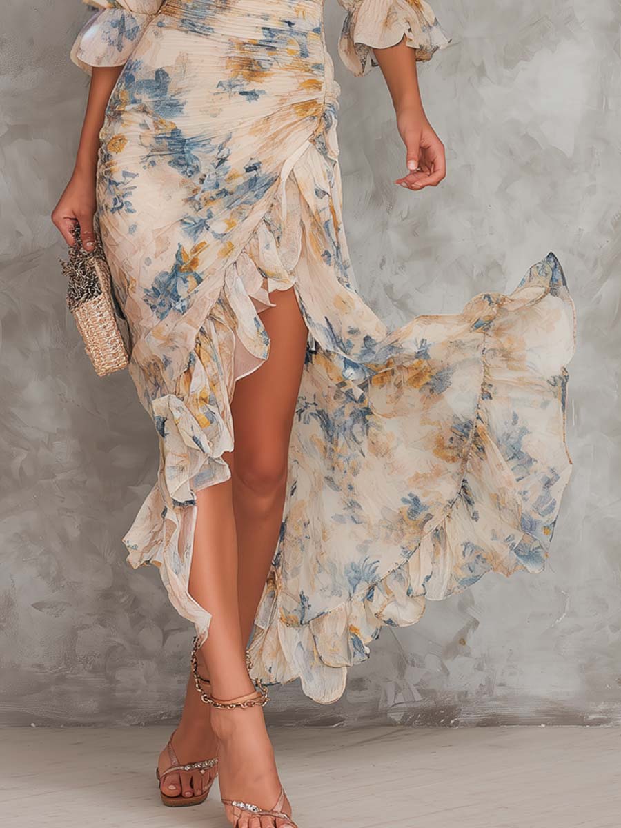 Cassia™ Vestito Maxi Floreale