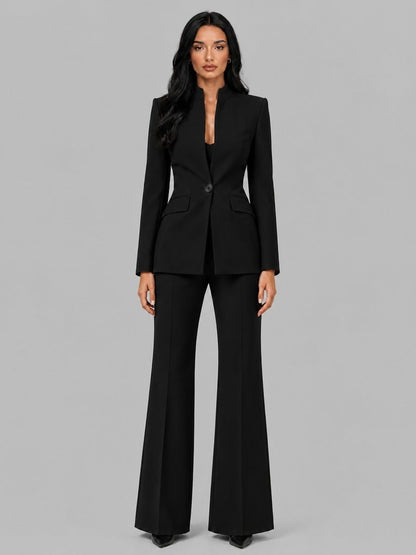 Faustina | Completo Due Pezzi con Blazer a Listino e Pantaloni a Zampa