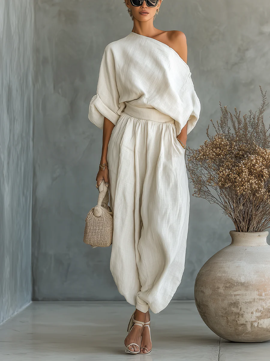 Mirella | Completo Monospalla Crema