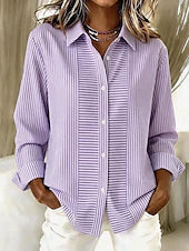 Norelle™ | Blusa Casual a Strisce con Bottoni Frontali