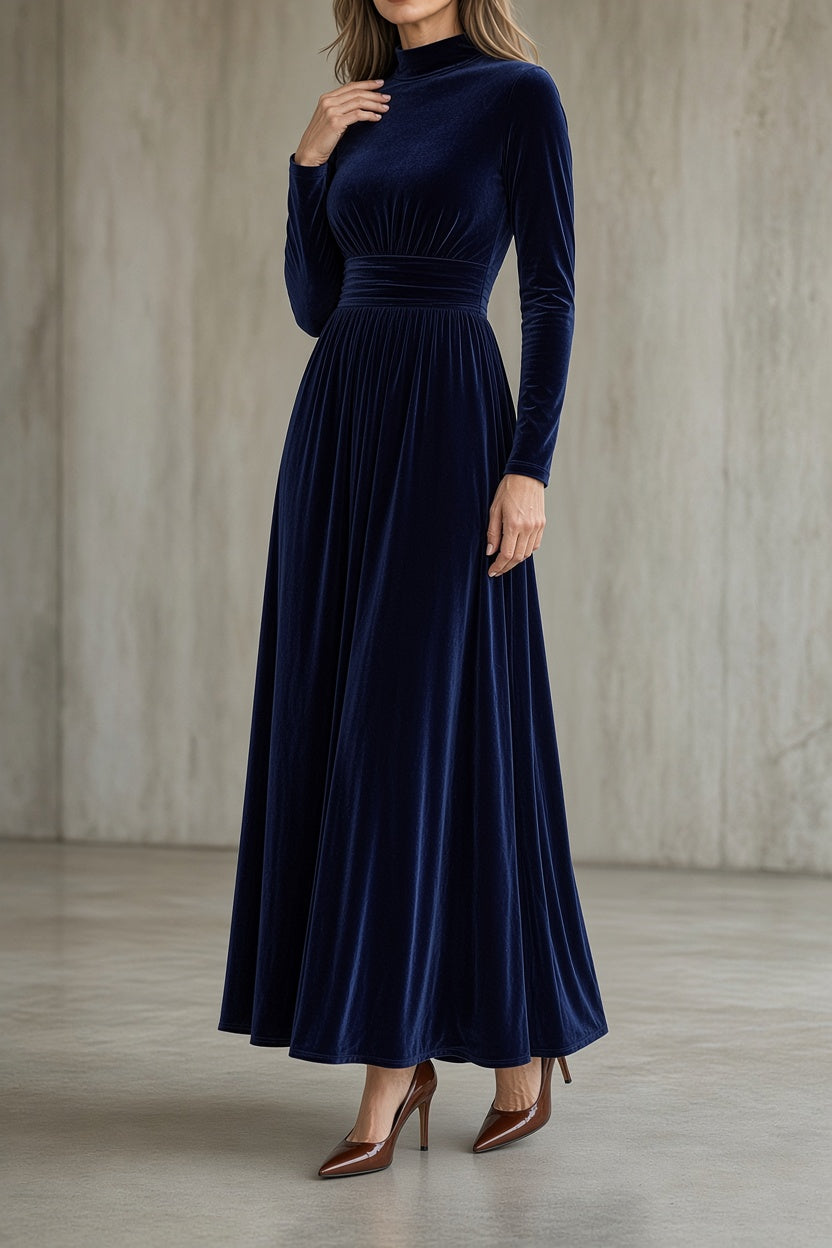 Ludovica | Abito Maxi in Velluto
