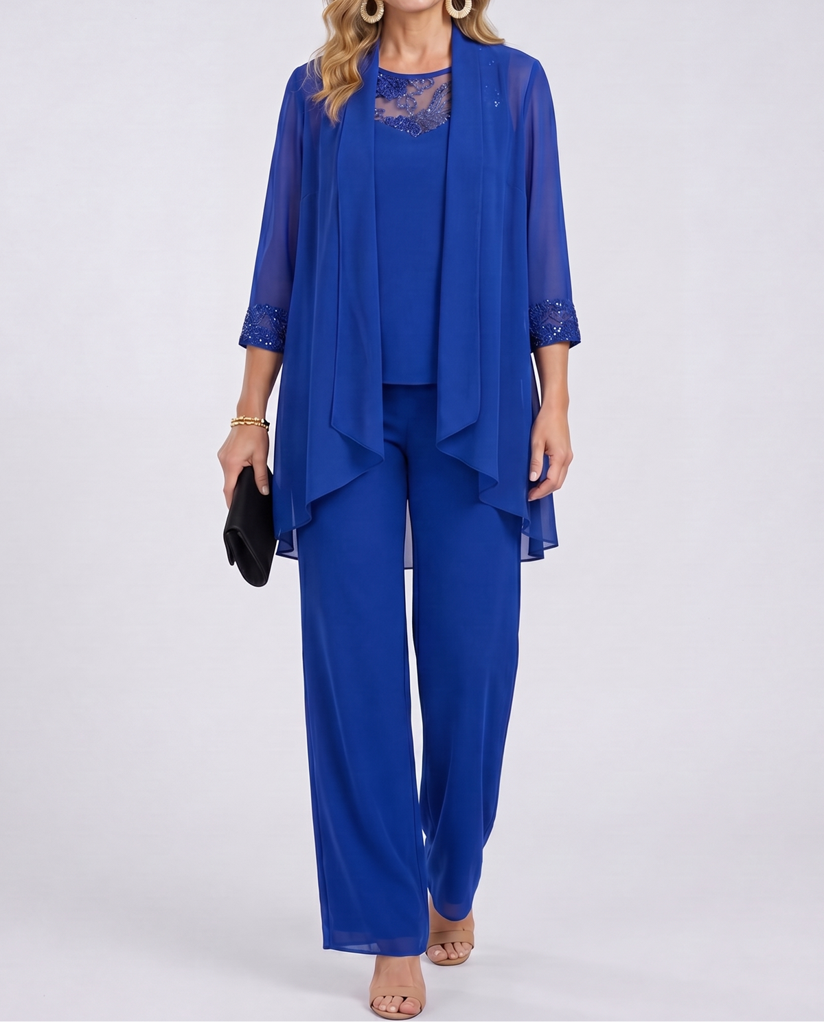Éléonore | Completo Giacca Fluida e Pantalone Largo