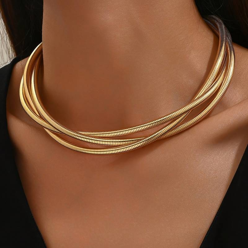 Camila | Collana Vintage Multistrato in Oro