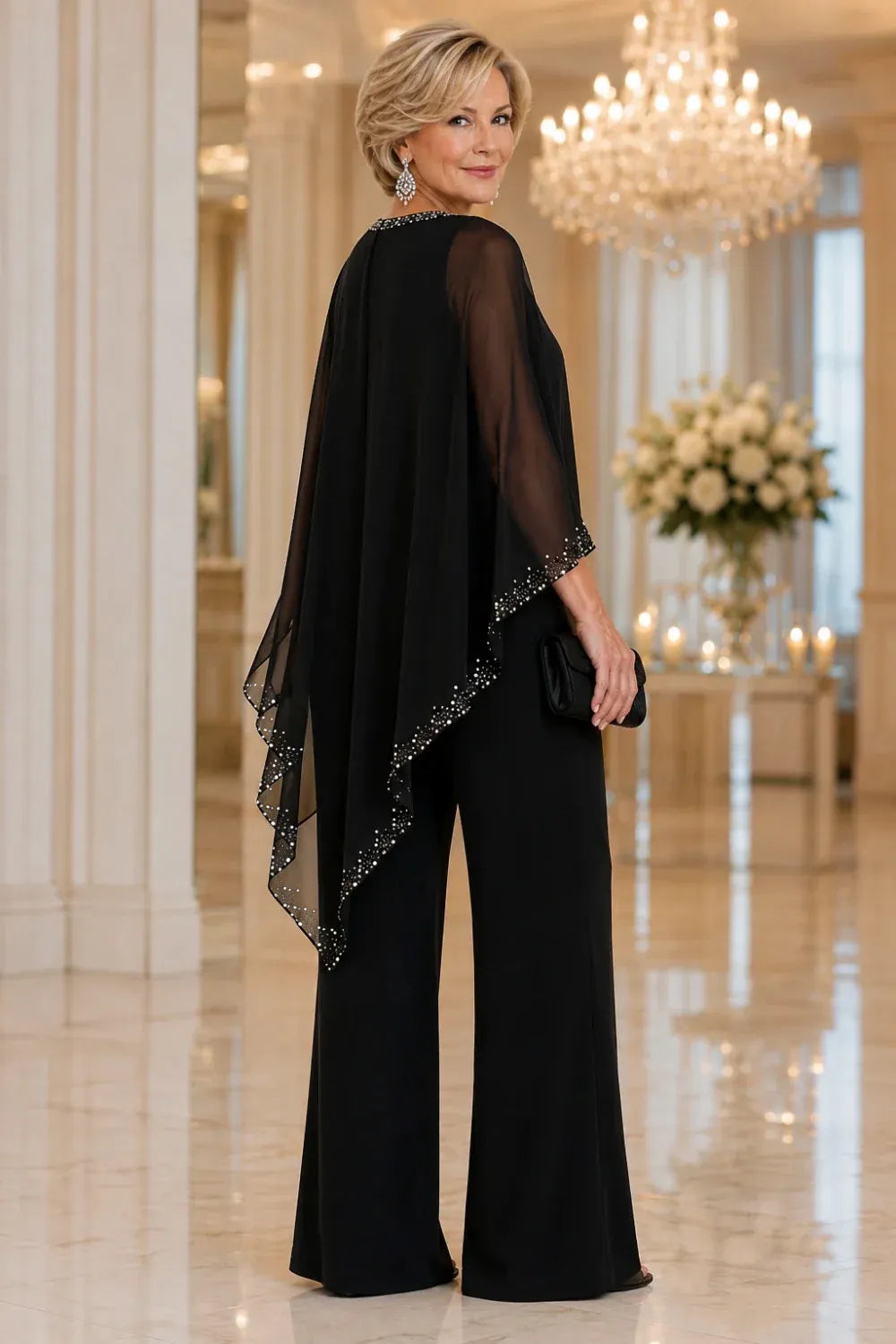 Perlantina | Completo Mantella in Chiffon