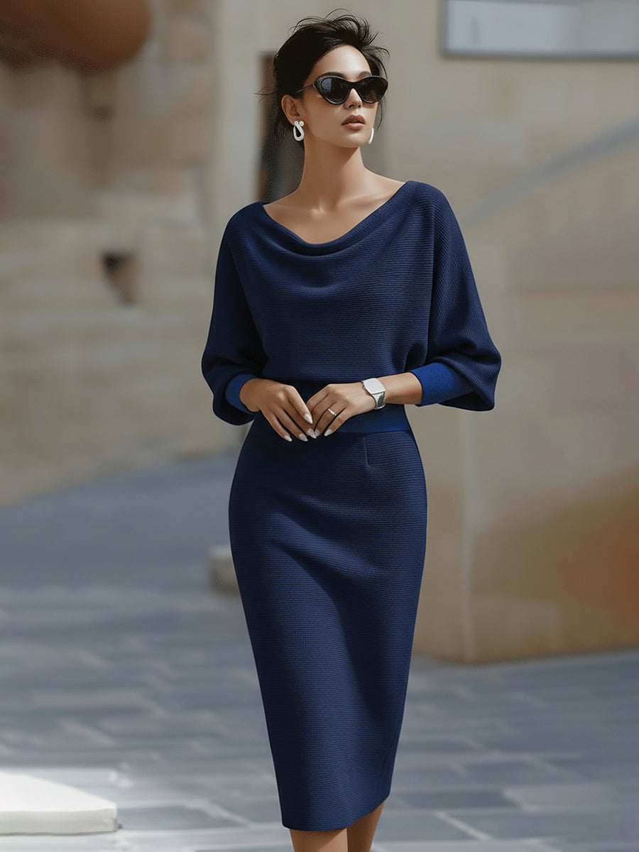 Alice | Vestito midi drappeggiato bianco