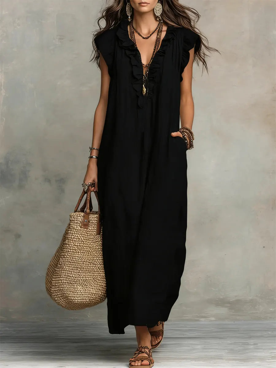 Camelia | Vestito Lungo Bohemien